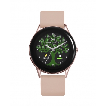 Reloj Mujer Smartwatch de hombre Smartnow de aluminio ip rosa con correa de  silicona rosa MS1001-70