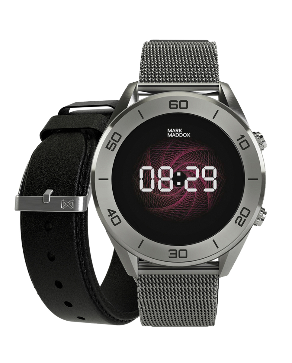 Reloj Mark Maddox Smart Now Aluminio gris con correa de silicona